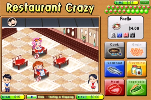 A Restaurant Crazy Lite screenshot 2