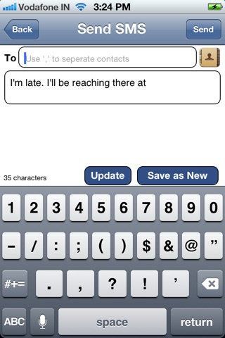 SMS Templates Lite screenshot 2
