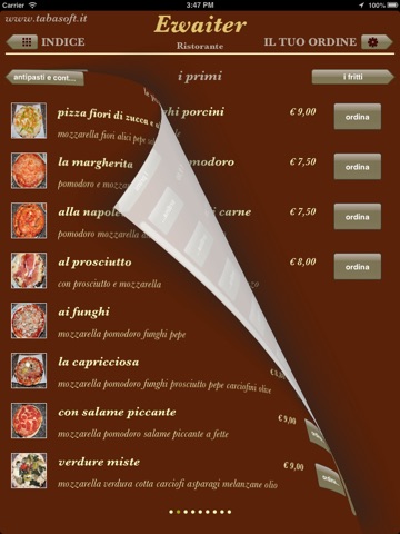 Ewaiter - il menu al ristorante screenshot 3