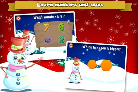 Frosty's Playtime: Christmas Preschool Learning Games for Kids screenshot 2