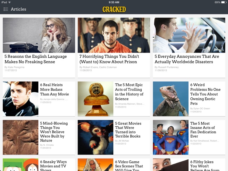 Cracked.com for iPad