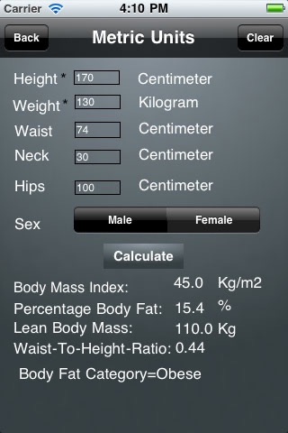 Body Mass Index - BMI screenshot 4