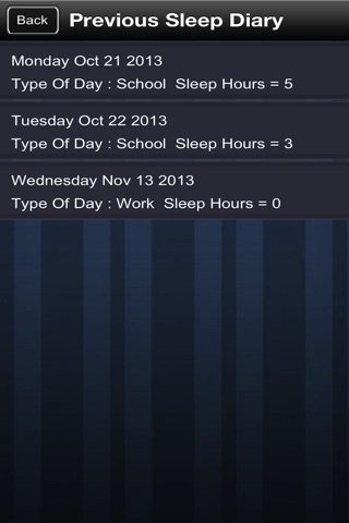 Daily Sleep Diary screenshot 3