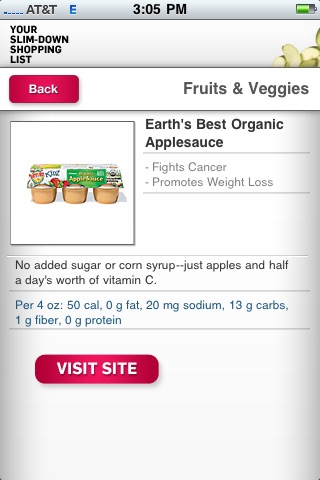 Slim Down Shopping List