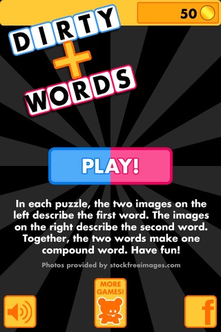 Dirty Words - A Word Plus Word Game screenshot 2