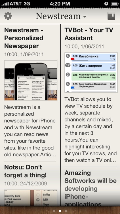 Newstream - Personalized Newspaper