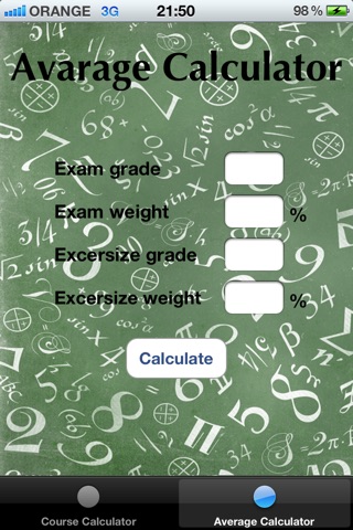 Course Average Calculator screenshot 3