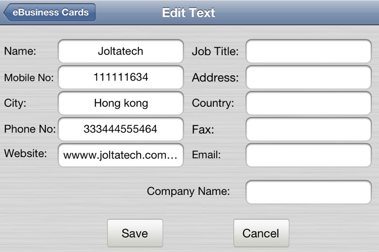 e-Business Cards Maker-Full screenshot-3