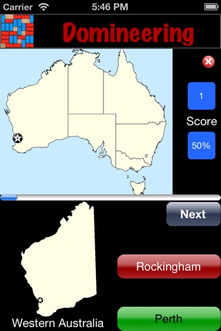 GeoProvCities - Identify the capital cities in Canada and Australia screenshot 4