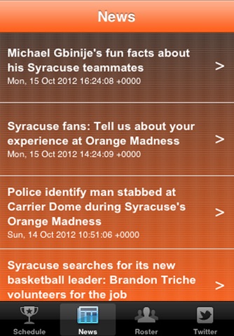 miTeam: Syracuse Basketball 2012-2013 Edition screenshot 2
