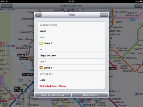 Madrid Subway for iPad screenshot 3