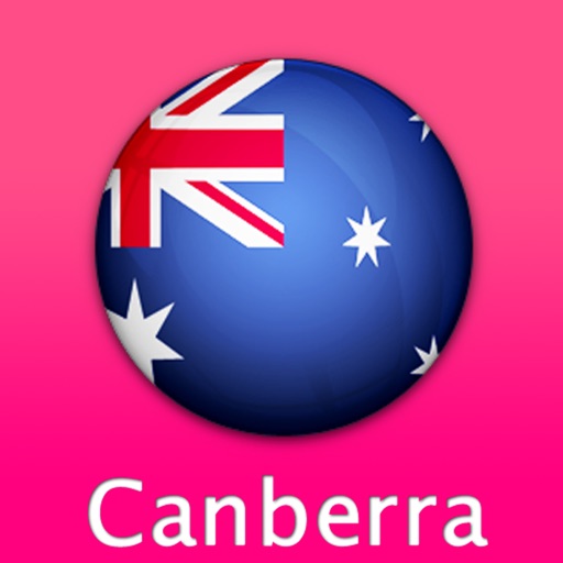 Canberra Travel Map (Australia)