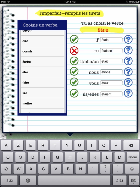 Irregular French Verbs: Conjugation Practice - free screenshot-4