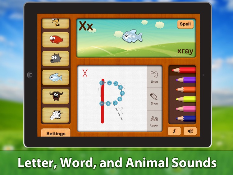 ABC Phonics Animals Writing HD - for iPad screenshot-4