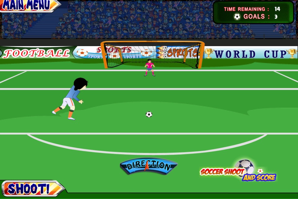 A Soccer Shoot and Score Game for Free 2014 Sports screenshot 3