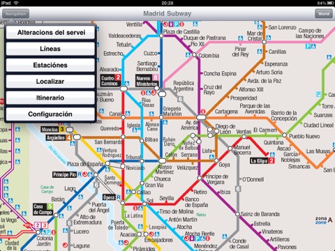 Madrid Subway for iPad screenshot 2