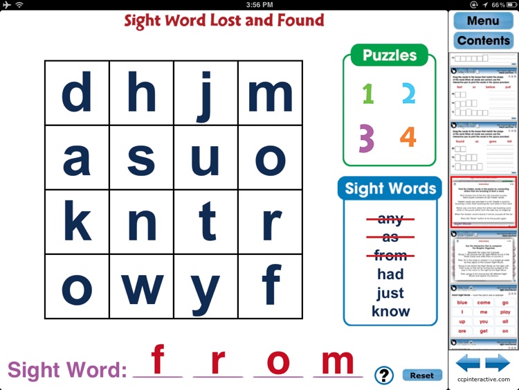 High Frequency Sight Words - Common Core
