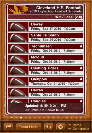 Cleveland Tigers Official Athletics Edition for My Pocket Schedules screenshot 2