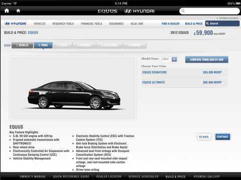 2013 Hyundai Equus Experience screenshot 2