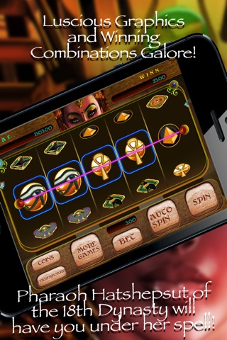 Ancient Pharaoh of Egypt Slots - Vegas Style Slot Machine With Pharaoh Hatshepsut screenshot 3