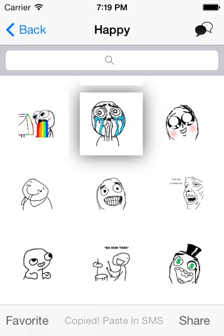 EasyRage - 850+ Popular Rage Faces for SMS screenshot 3