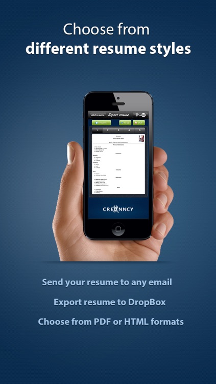 Pocket Mobile Resume PRO for iPhone