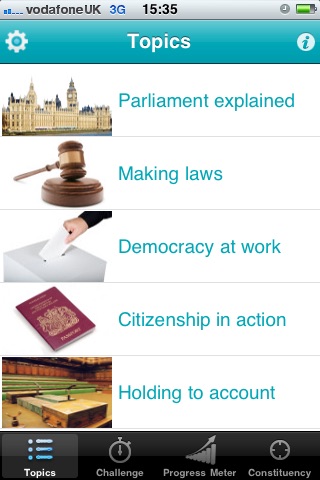 ParliQuiz screenshot 2