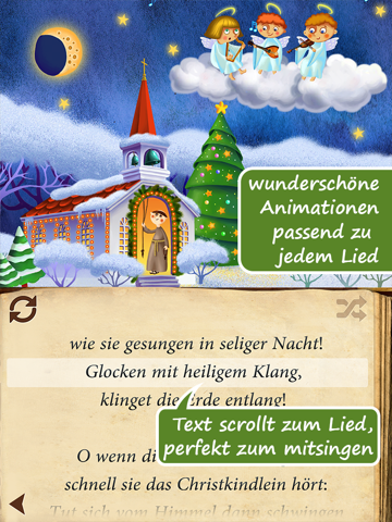 Uber Christmas Carols (German) HD | sing along and enjoy ~ Free screenshot 2