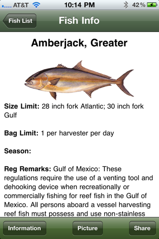 Gulf Saltwater Fishing Companion screenshot 4