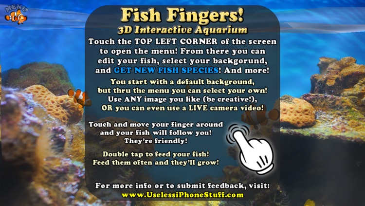 Fish Fingers! 3D Interactive Aquarium FREE screenshot-3