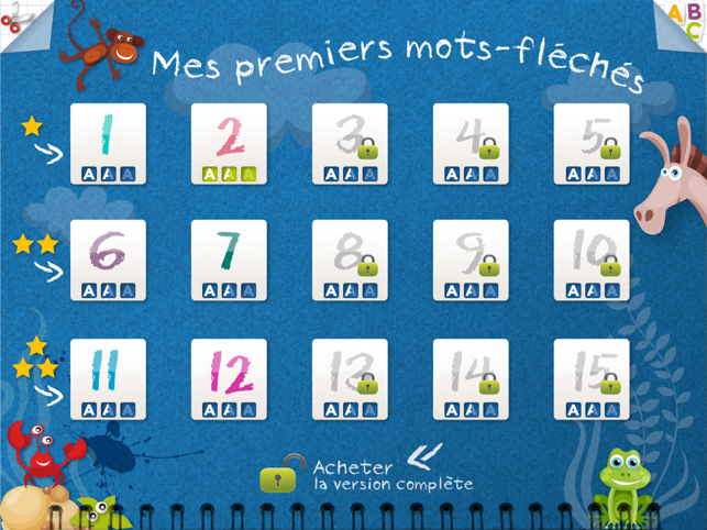 Kidschool : my first criss-cross puzzle in french LITE(圖4)-速報App