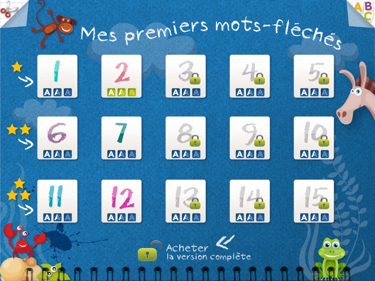 Kidschool : my first criss-cross puzzle in french LITE screenshot-3