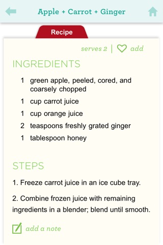 Smoothies from Whole Living for iPhone/iPod Touch screenshot 4