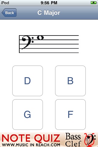 Note Quiz Bass Clef screenshot 3