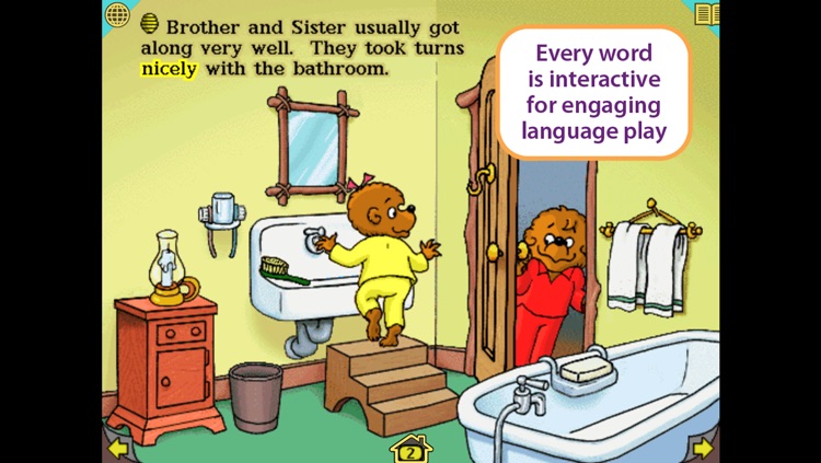Get In A Fight, Berenstain Bears – Wanderful interactive storybook in English and Spanish