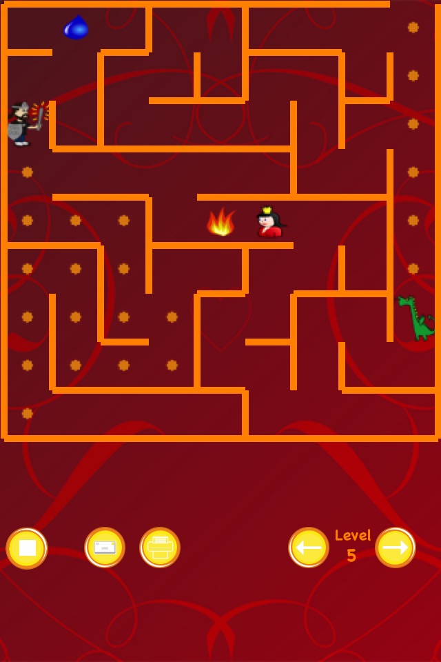 Dragon and Knight Maze (save the princess) screenshot 2