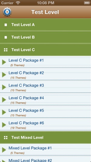 English Test Level (A,B,C)