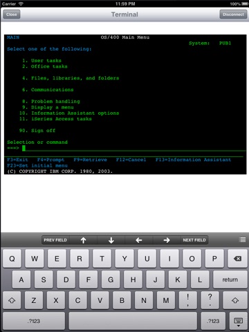 Legacy Mobile 5250 Lite screenshot 3