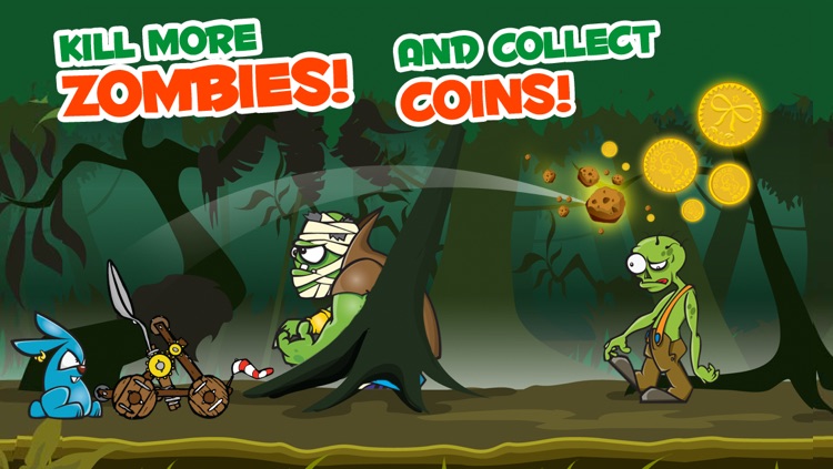 Forest Zombies Run Free - Flick Zombie Temple Attack Game Version 2 screenshot-3