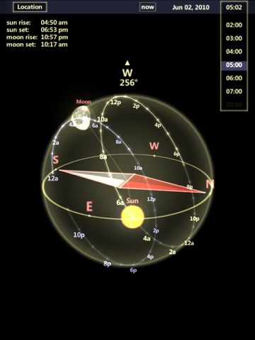 3D Sun&Moon Compass HD screenshot 2