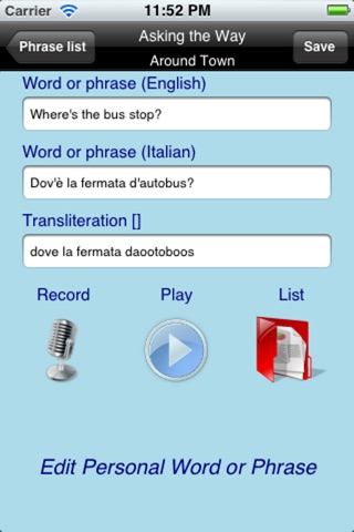 EasyTalk Learn Italian Free screenshot 3