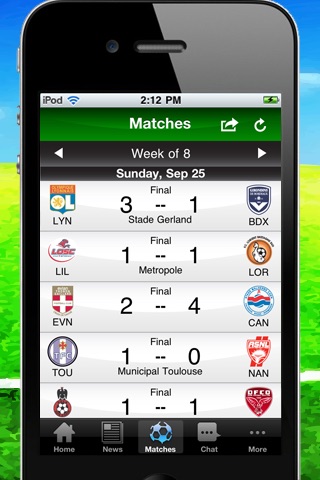 French Ligue 1 2011/12 Lite screenshot 3