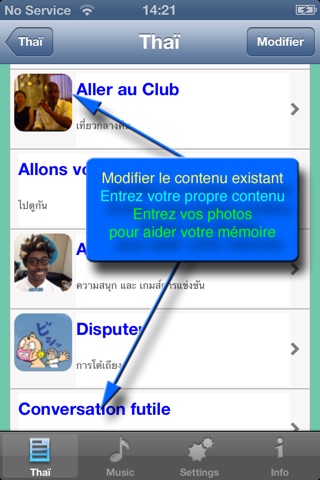 Thaï  - Talking French to Thai Phrase Book screenshot 2