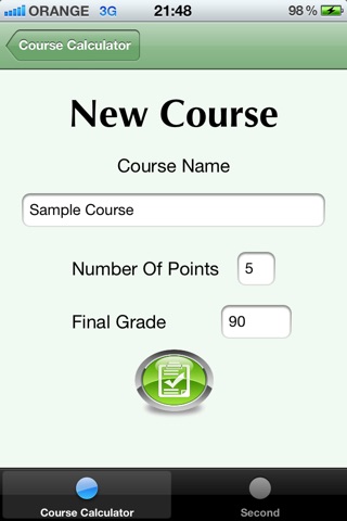 Course Average Calculator screenshot 2