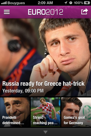 Euro 2012 - Ultimate Football News App screenshot 2