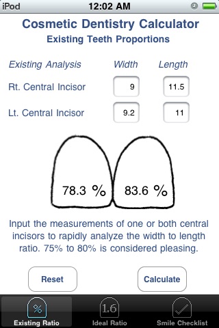 Cosmetic Dentistry Calculator