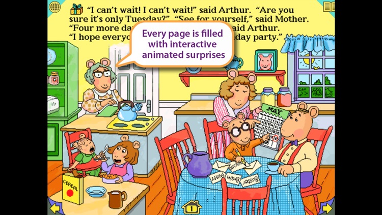 Arthur’s Birthday – Wanderful interactive storybook in UK English and French screenshot-3