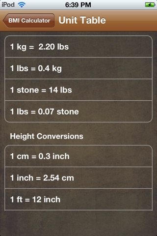 BMI Calc Free screenshot 4