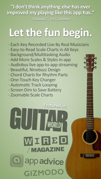 Guitar Jam Tracks: Acoustic Blues - Free Scales App screenshot-4