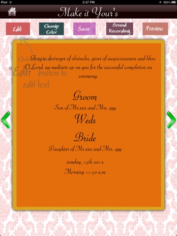 Wedding Invites HD screenshot 3